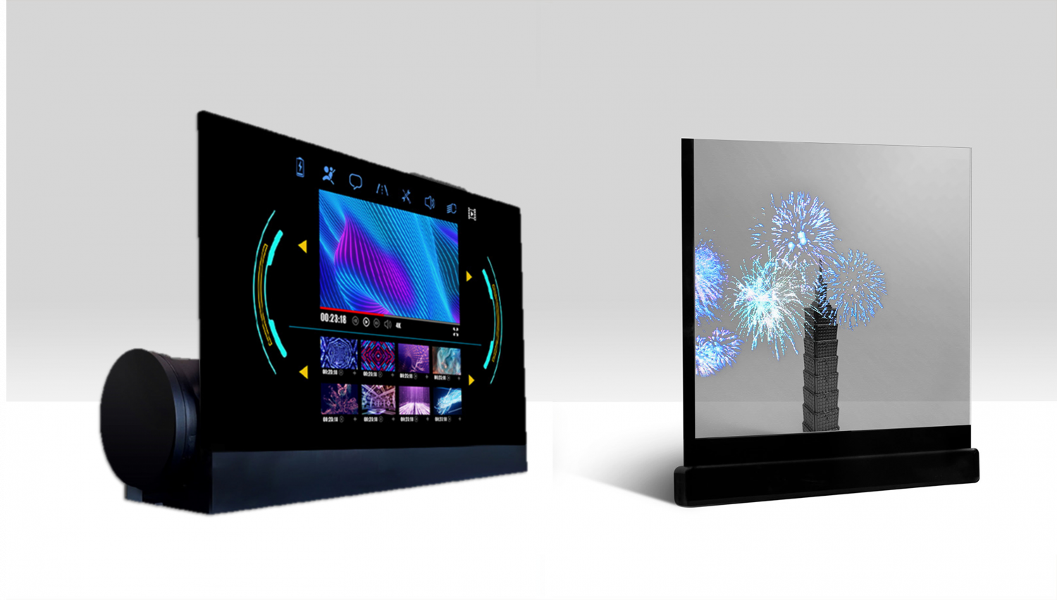 可卷式、折迭性、高透明